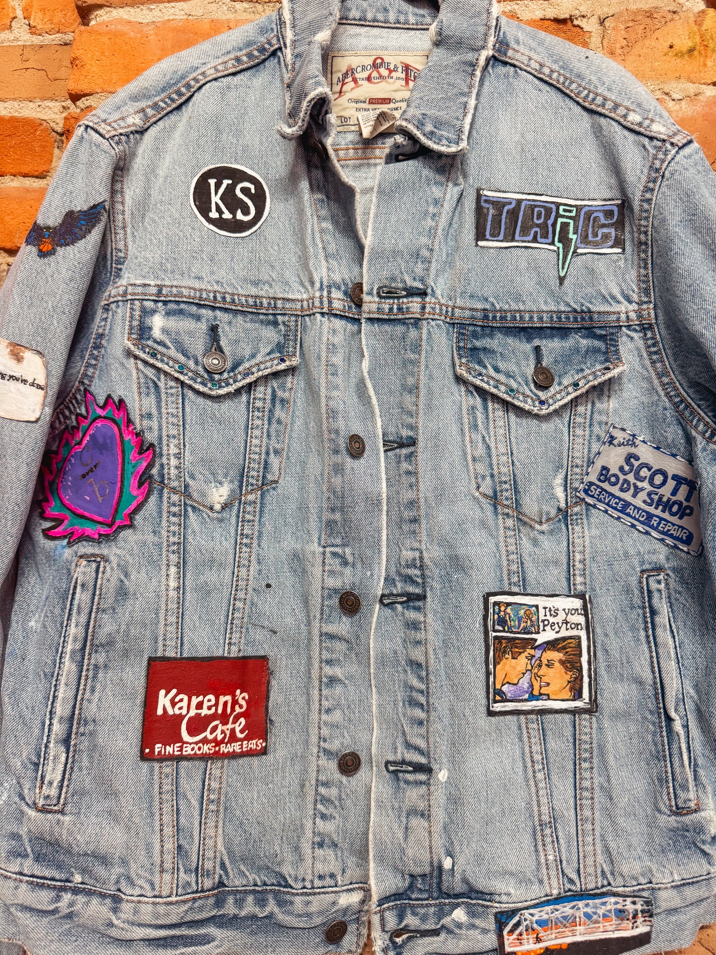 Custom Handpainted One Tree Hill Jean Jacket