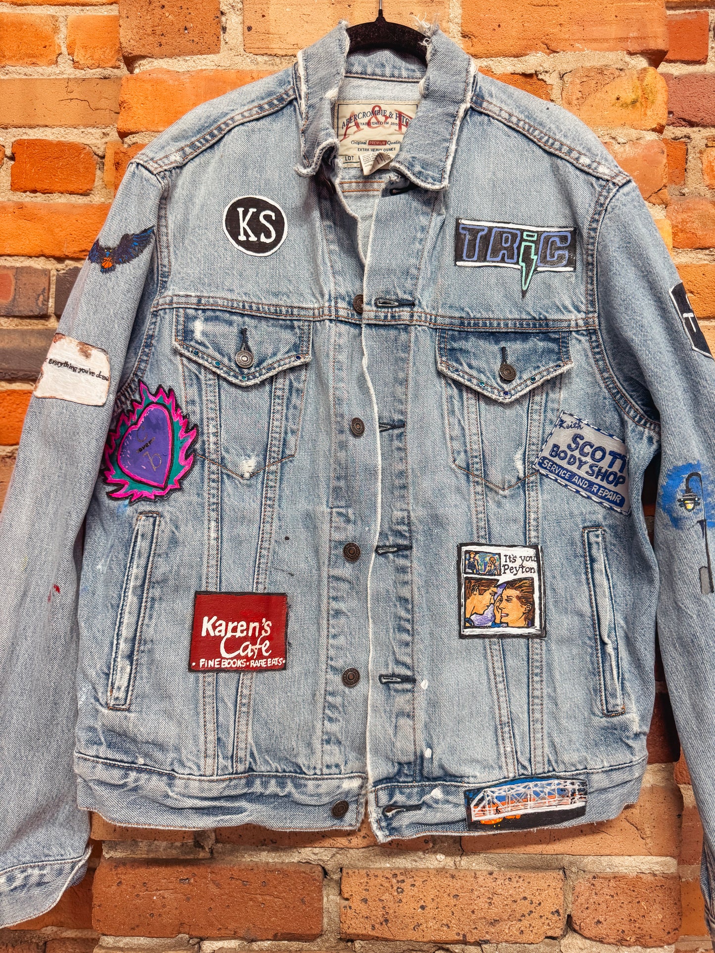 Custom Handpainted One Tree Hill Jean Jacket