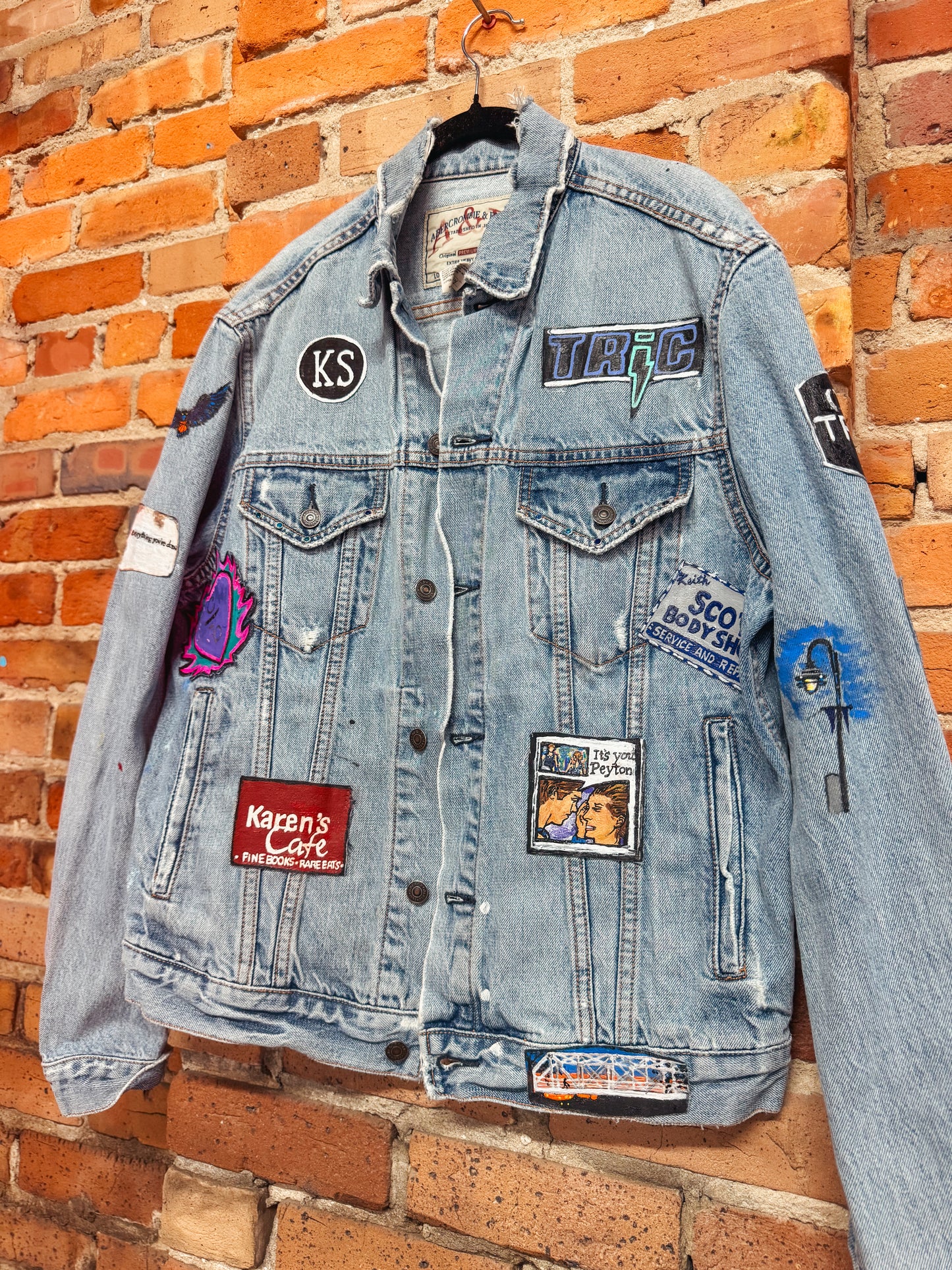 Custom Handpainted One Tree Hill Jean Jacket