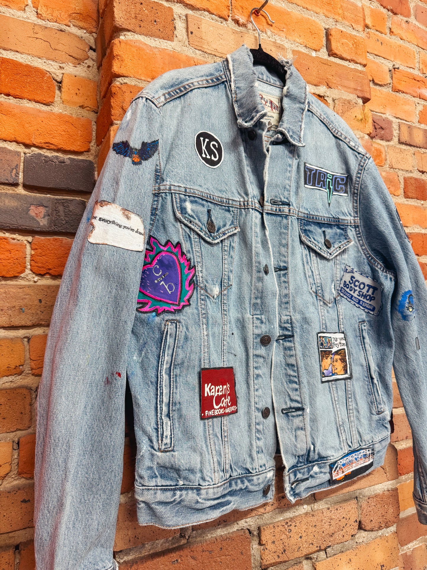 Custom Handpainted One Tree Hill Jean Jacket
