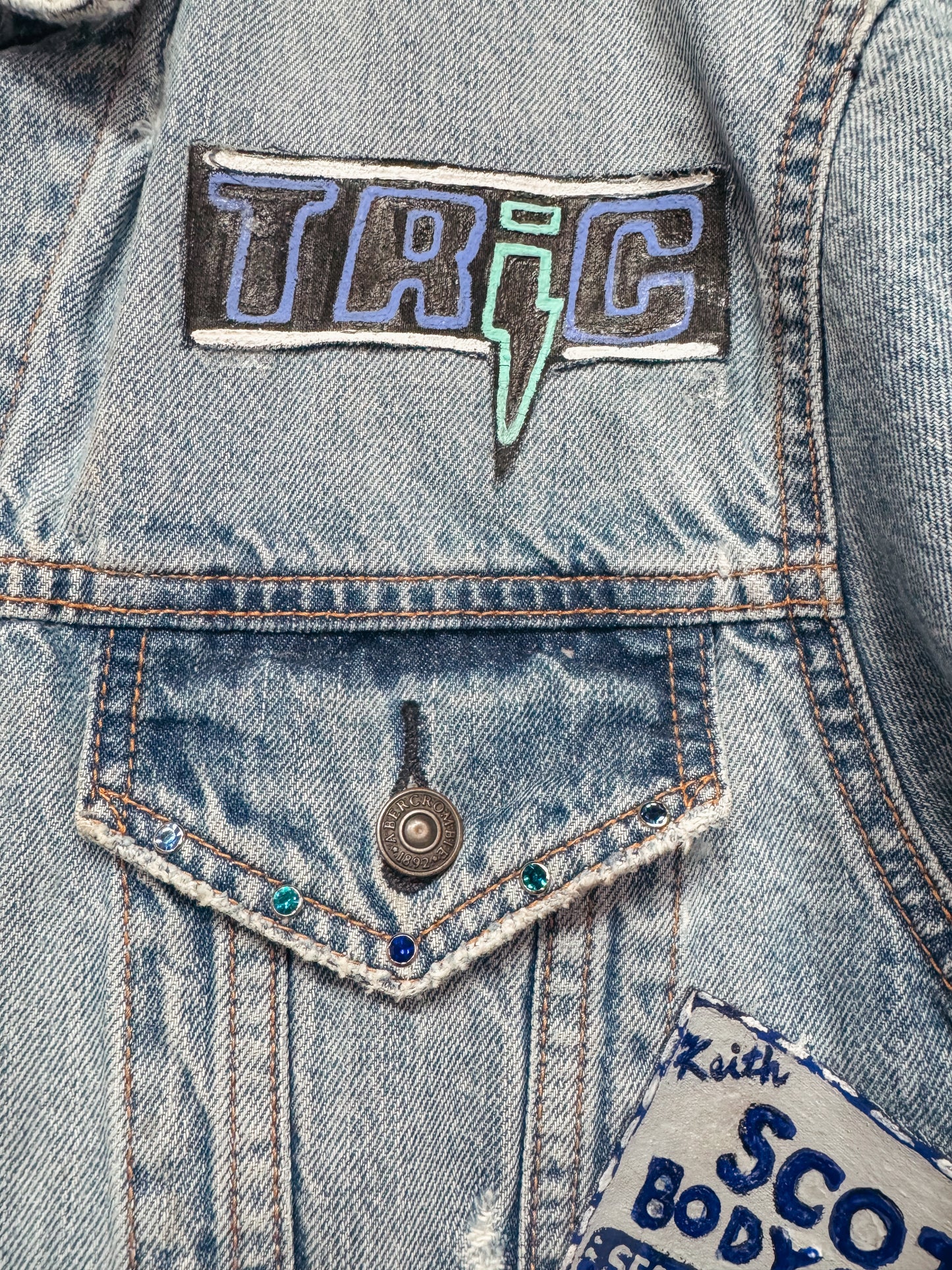 Custom Handpainted One Tree Hill Jean Jacket