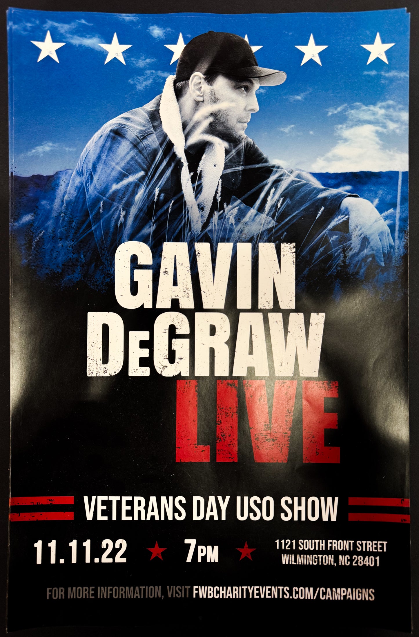 Veteran's Day USO Show Concert Poster