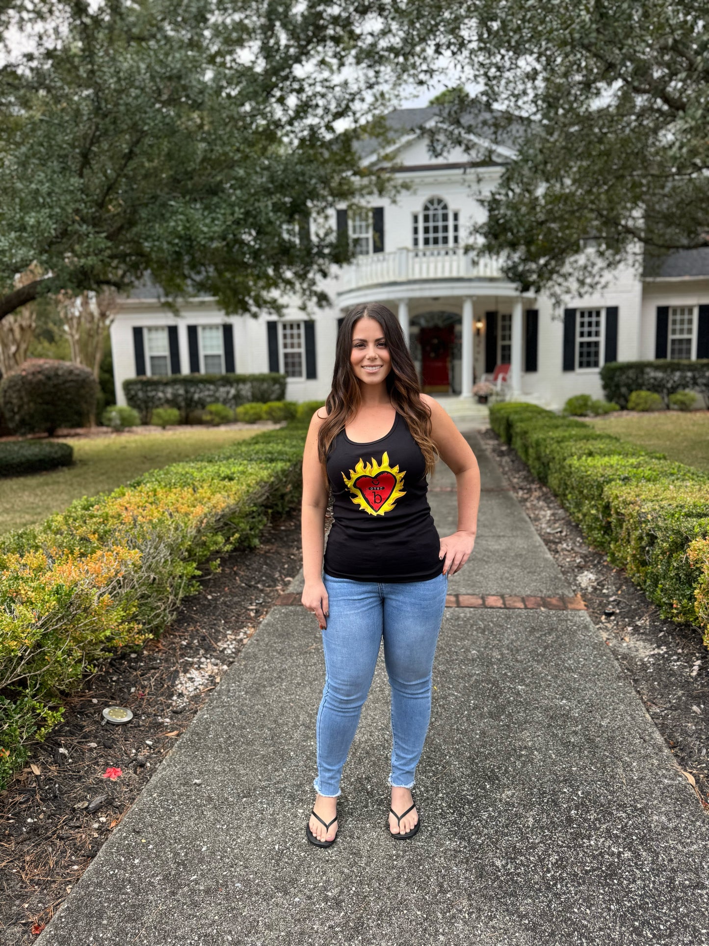 Flaming Clothes Over Bros Tank