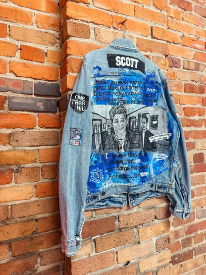 Custom Handpainted One Tree Hill Jean Jacket