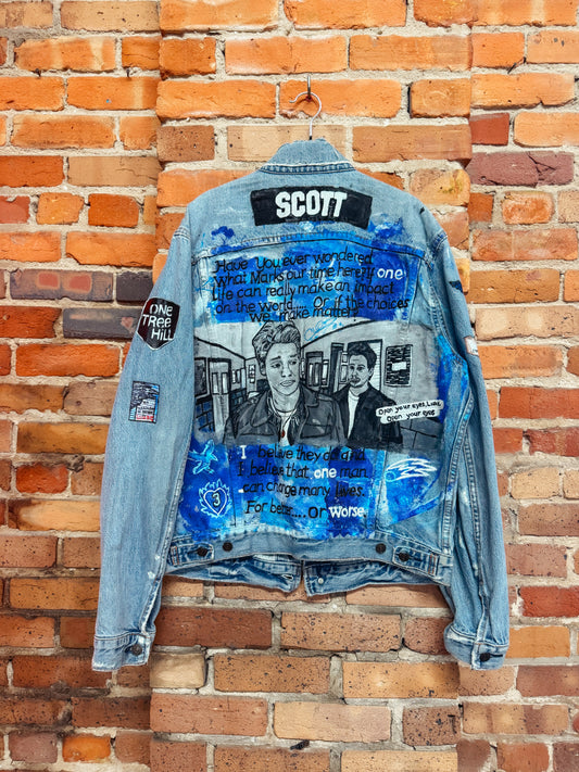 Custom Handpainted One Tree Hill Jean Jacket