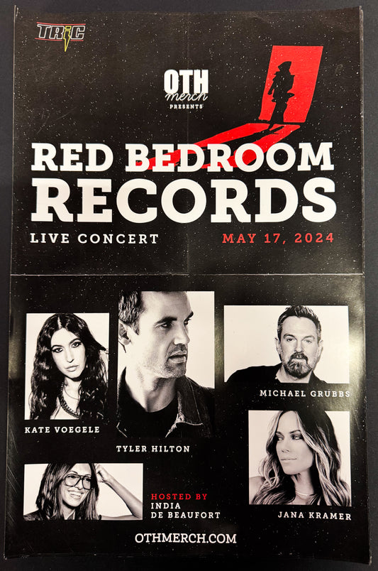 Red Bedroom Records Concert Poster